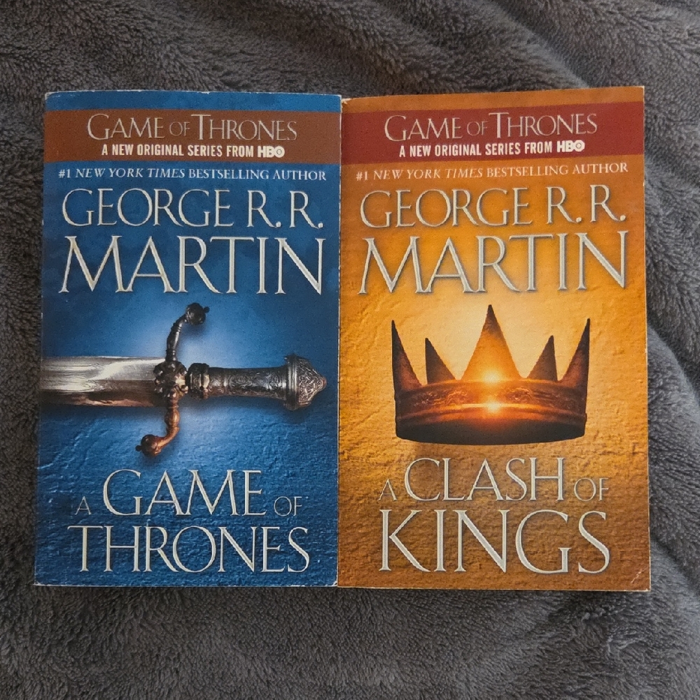 George R.R. Martin's Game of Thrones and Clash of Kings Set - Blue and Orange